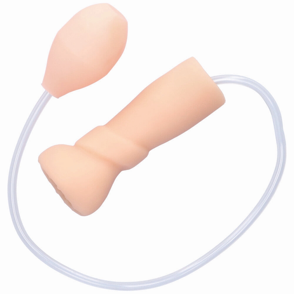 Real-Feel Throbbing Anal Stroker with Hand Air Pump