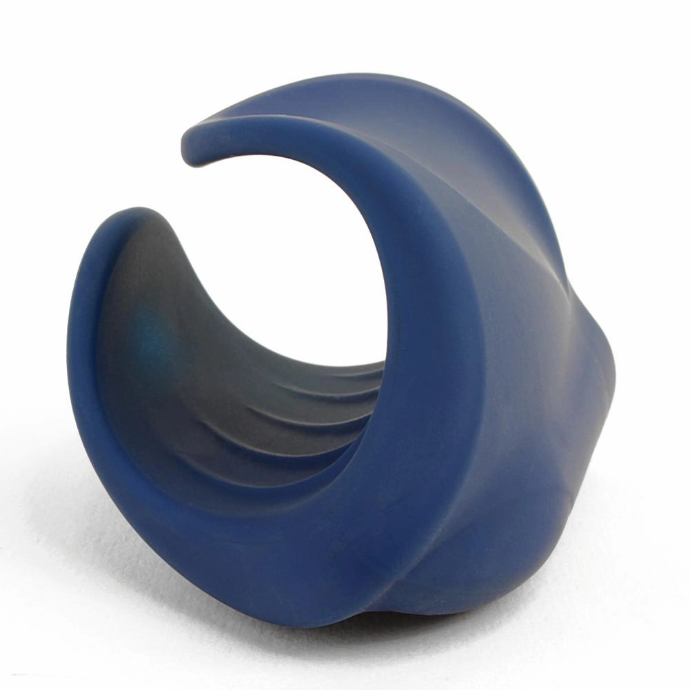 Rechargeable Textured Pocket Stroker - Blue
