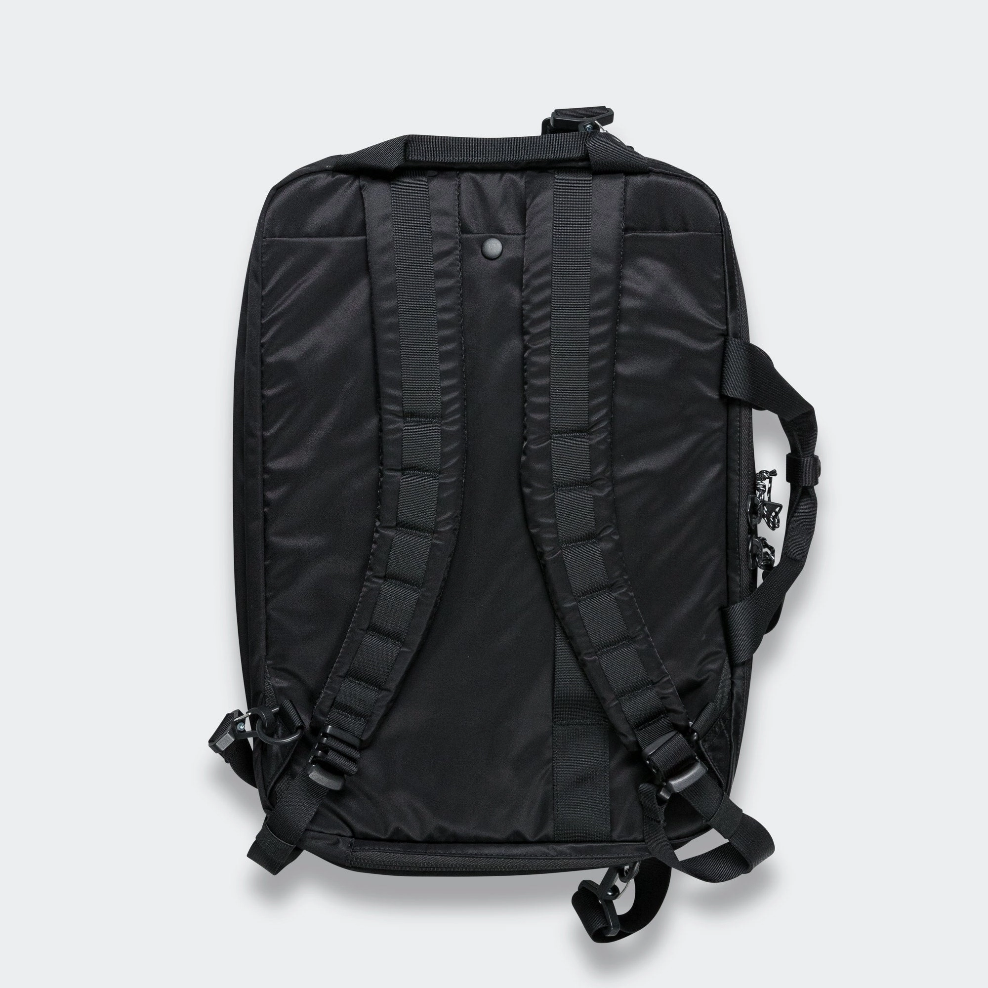 Recycled Nylon Twill 3-Way Bag - Black