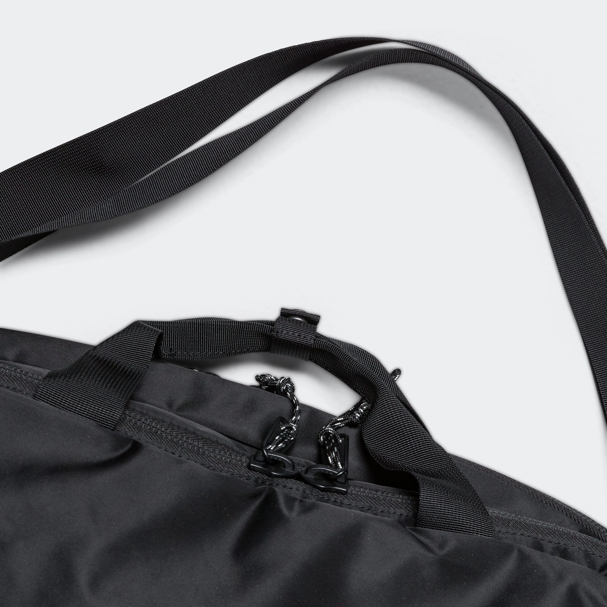 Recycled Nylon Twill 3-Way Bag - Black