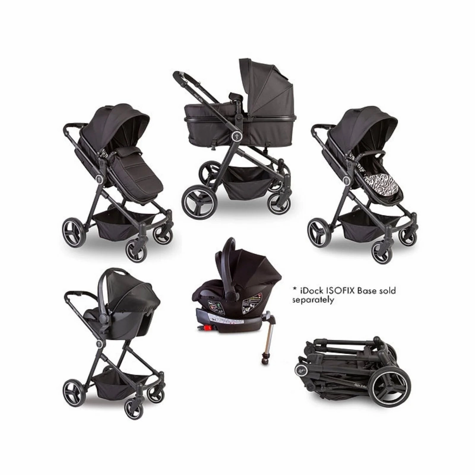 Red Kite Push Me Savanna i-Size 3-in-1 Travel System - Zebra
