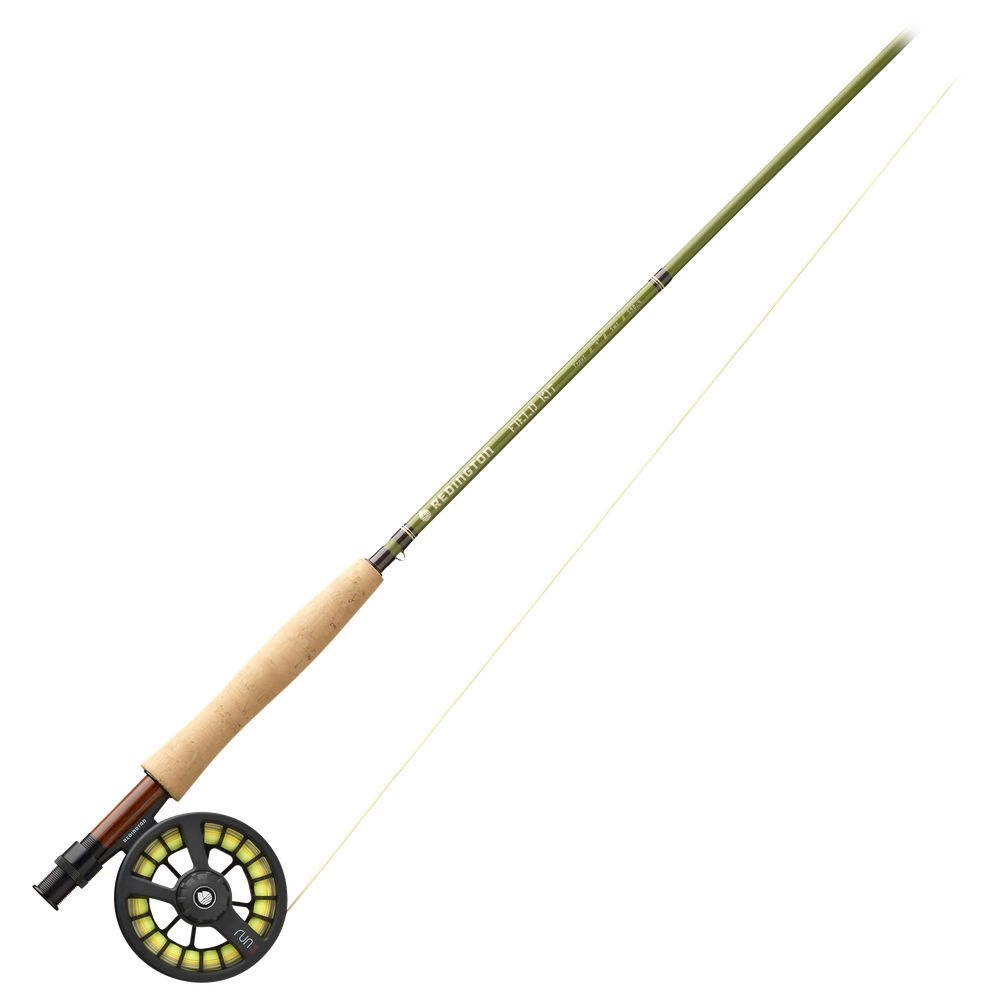 Redington RDKIT3122 Trout Fly Fishing Field Kit - 9' Medium-Fast Action Rod, Run Reel, RIO Gold Line