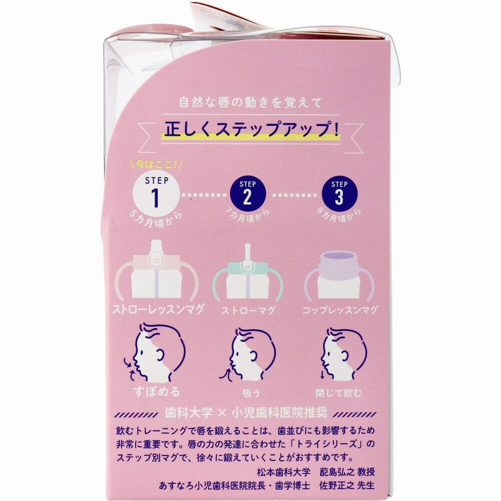 Richell - T.L.I Baby Stage 1 Try Sippy Spout Clear Training Water Bottle Mug