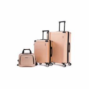 Rockland Huntington 3-Pc. Hardside Lightweight Luggage Set - CHAMPAIGNE ONE SIZE
