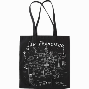 San Francisco Black Everyday Tote