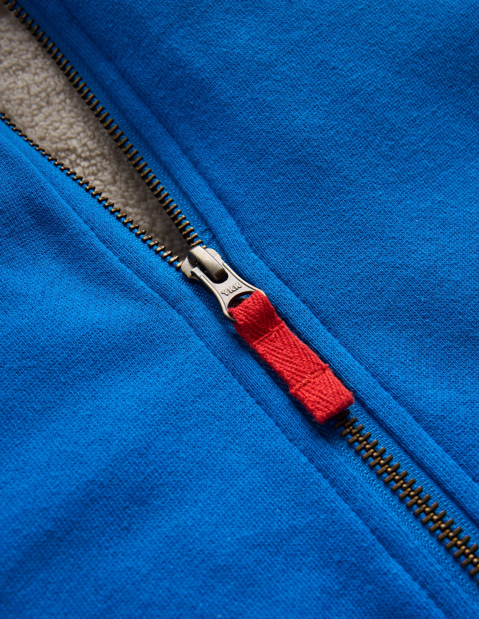Shaggy-Lined Hoodie-Kingfisher Blue Rocket