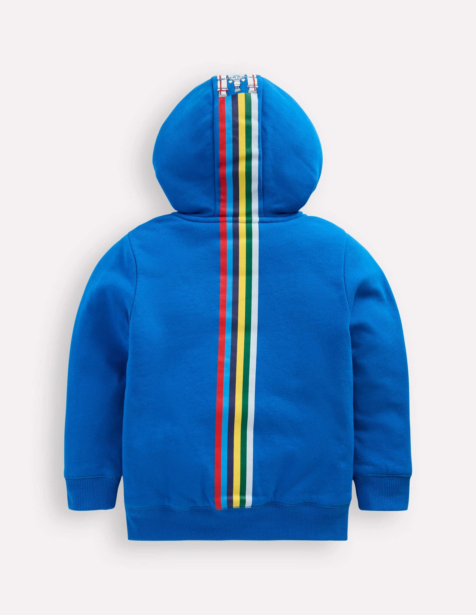 Shaggy-Lined Hoodie-Kingfisher Blue Rocket