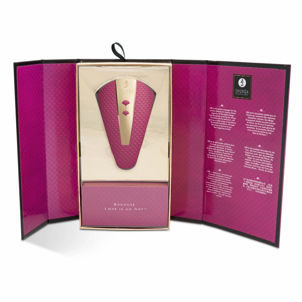 Shunga Obi Vibrating Lay-On Clitoris, Labia & Perineum Massager