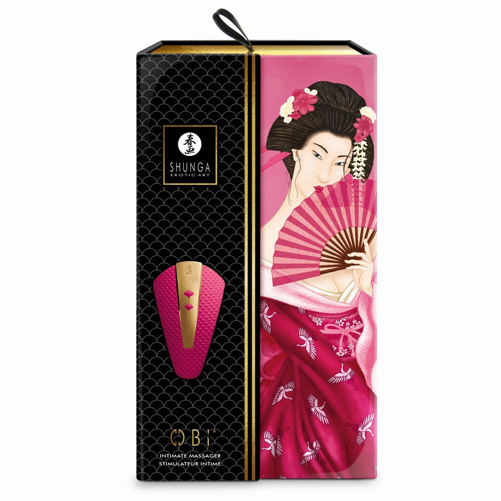 Shunga Obi Vibrating Lay-On Clitoris, Labia & Perineum Massager