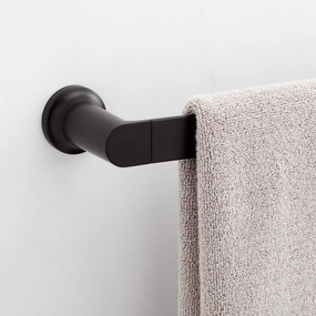 Signature Hardware SHBW24TB2MB 953657-24 Berwyn 3-7/16" Towel Bar Matte Black Bathroom Towel Bars