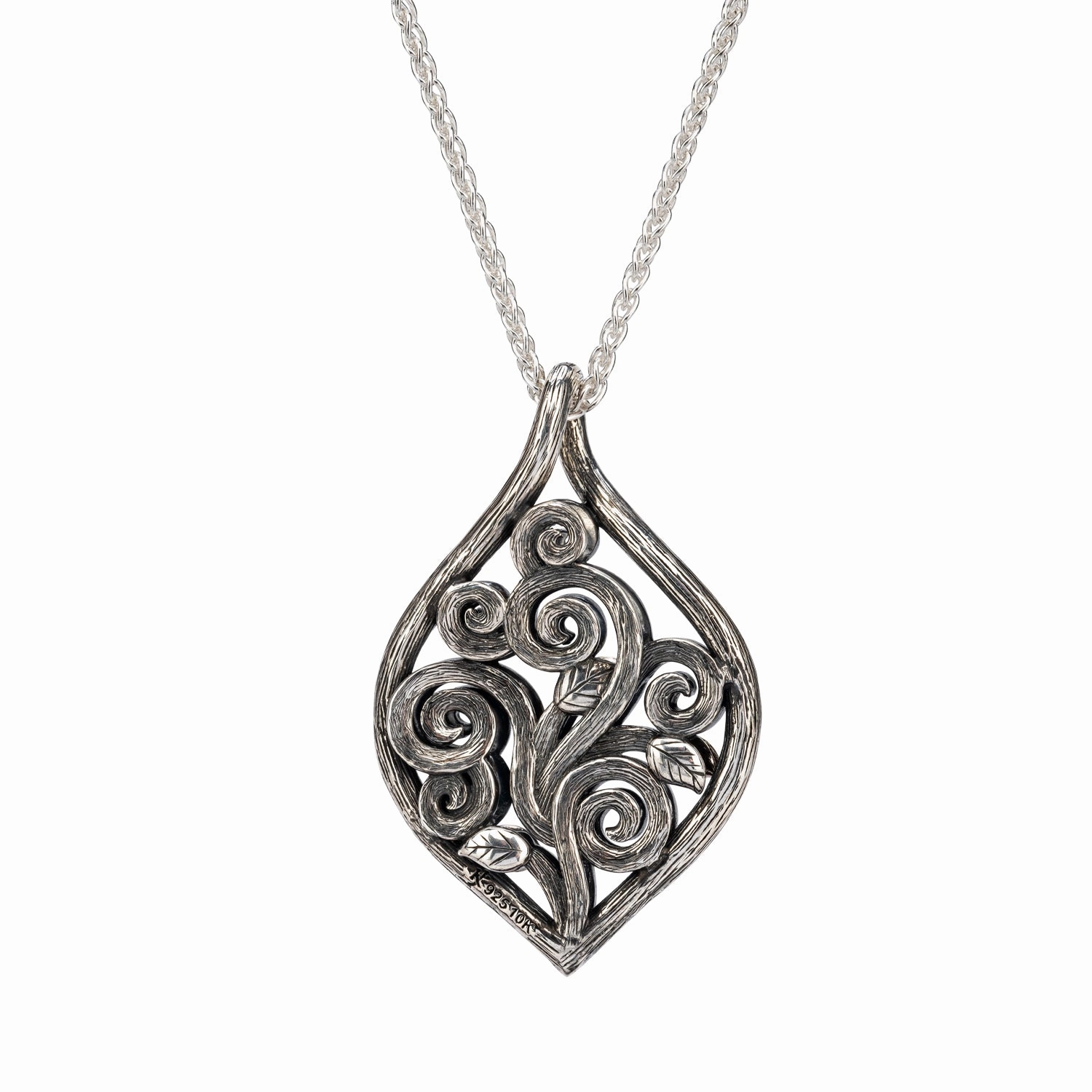 Silver and 10k Gold Tree of Life Reversible Pendant