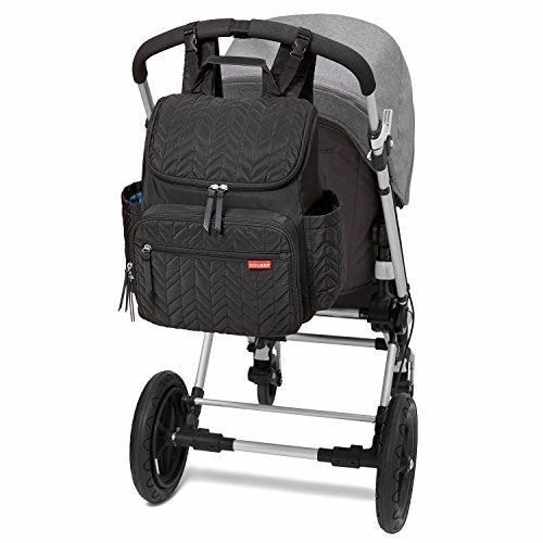 Skip Hop 203100-CNSZP Forma Travel Carry All Diaper Backpack with Insulated Bag, One Size, Jet Black