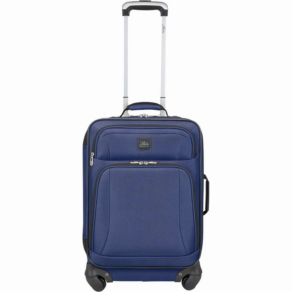 Skyway 450-S2-472-SET Epic Softside 4-Wheel Luggage Spinner Collection (Surf Blue, 2-Piece Set (20/24))