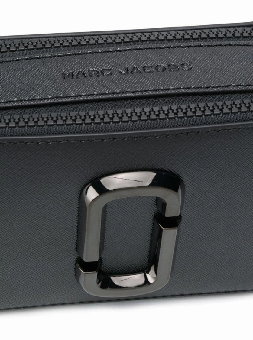 Snapshot' Black Shoulder Bag With Metal Logo