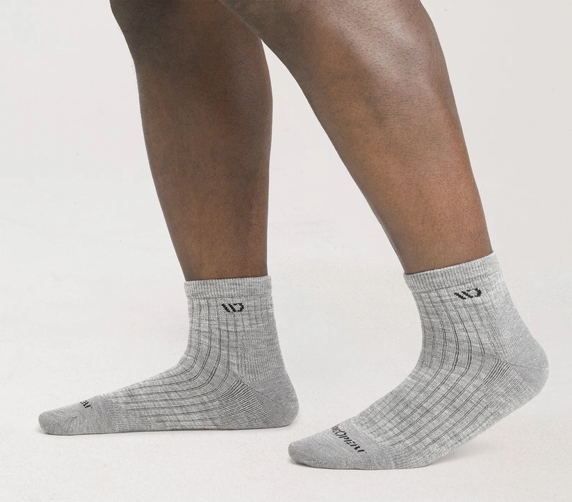 Solid Cushioned Quarter Socks
