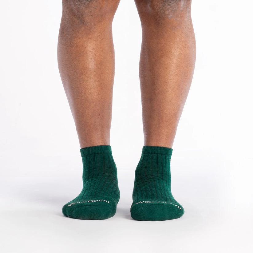Solid Cushioned Quarter Socks