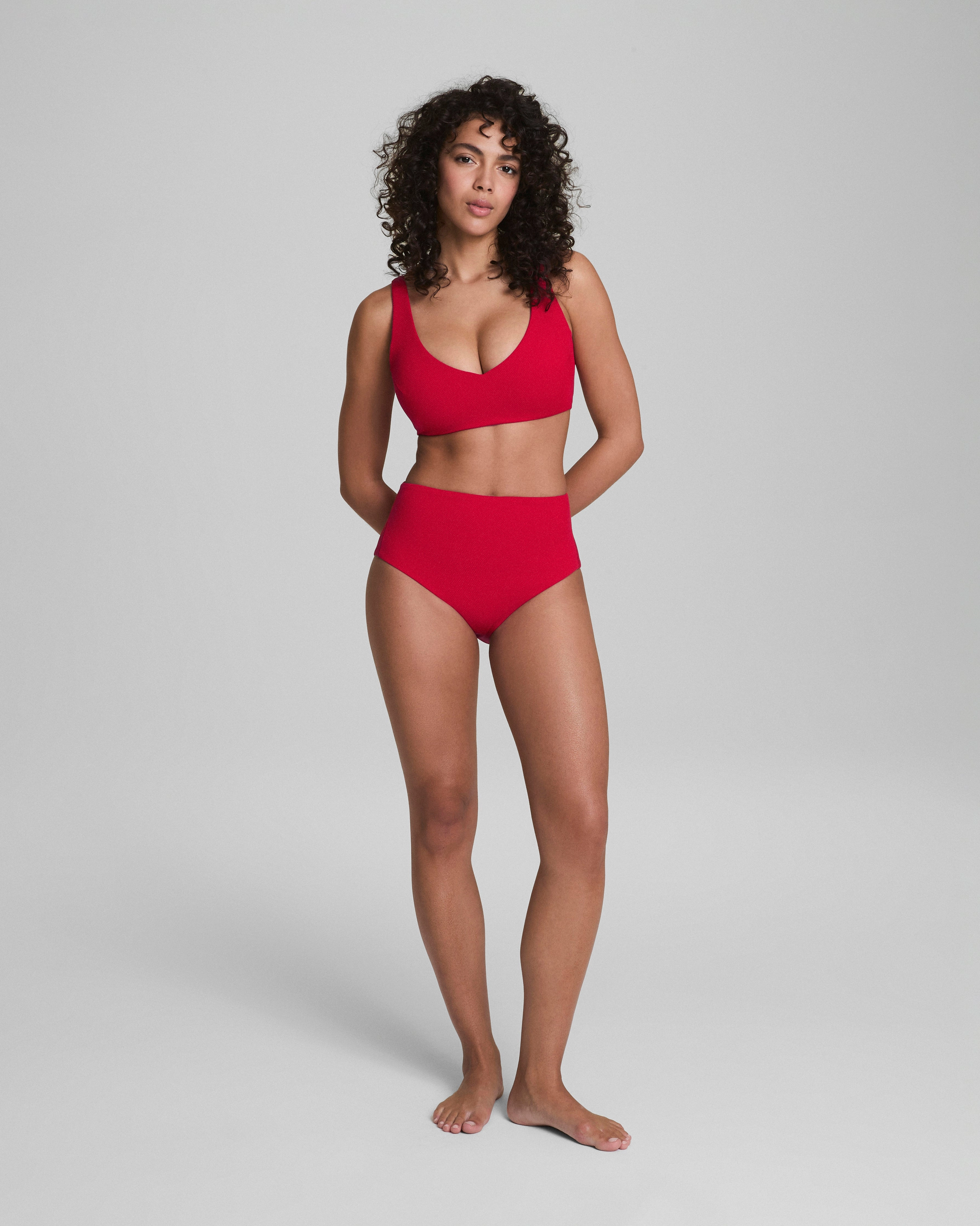 SPANXshape™ Swim Pique Hi-Rise Cheeky Bottom
