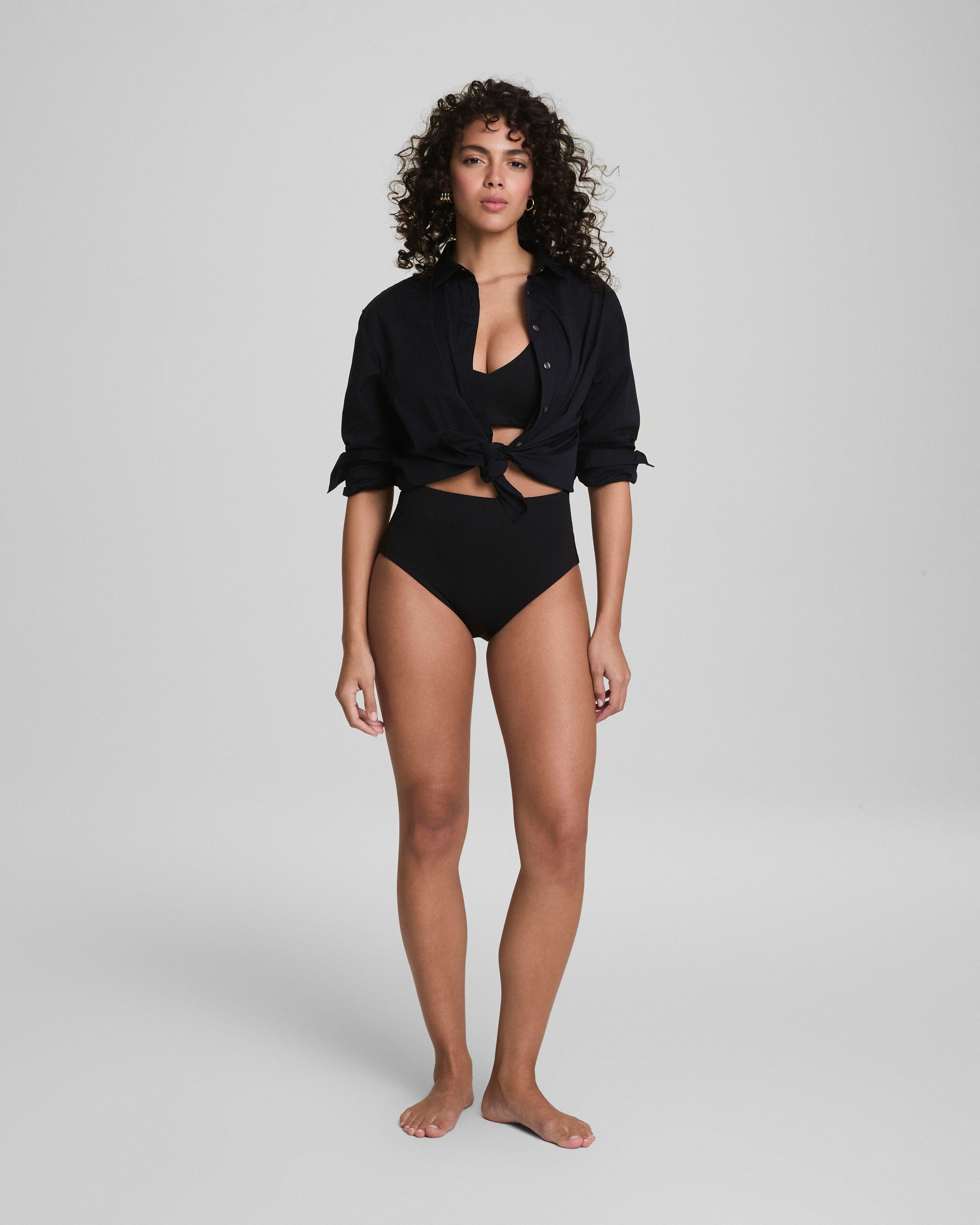 SPANXshape™ Swim Pique Hi-Rise Cheeky Bottom