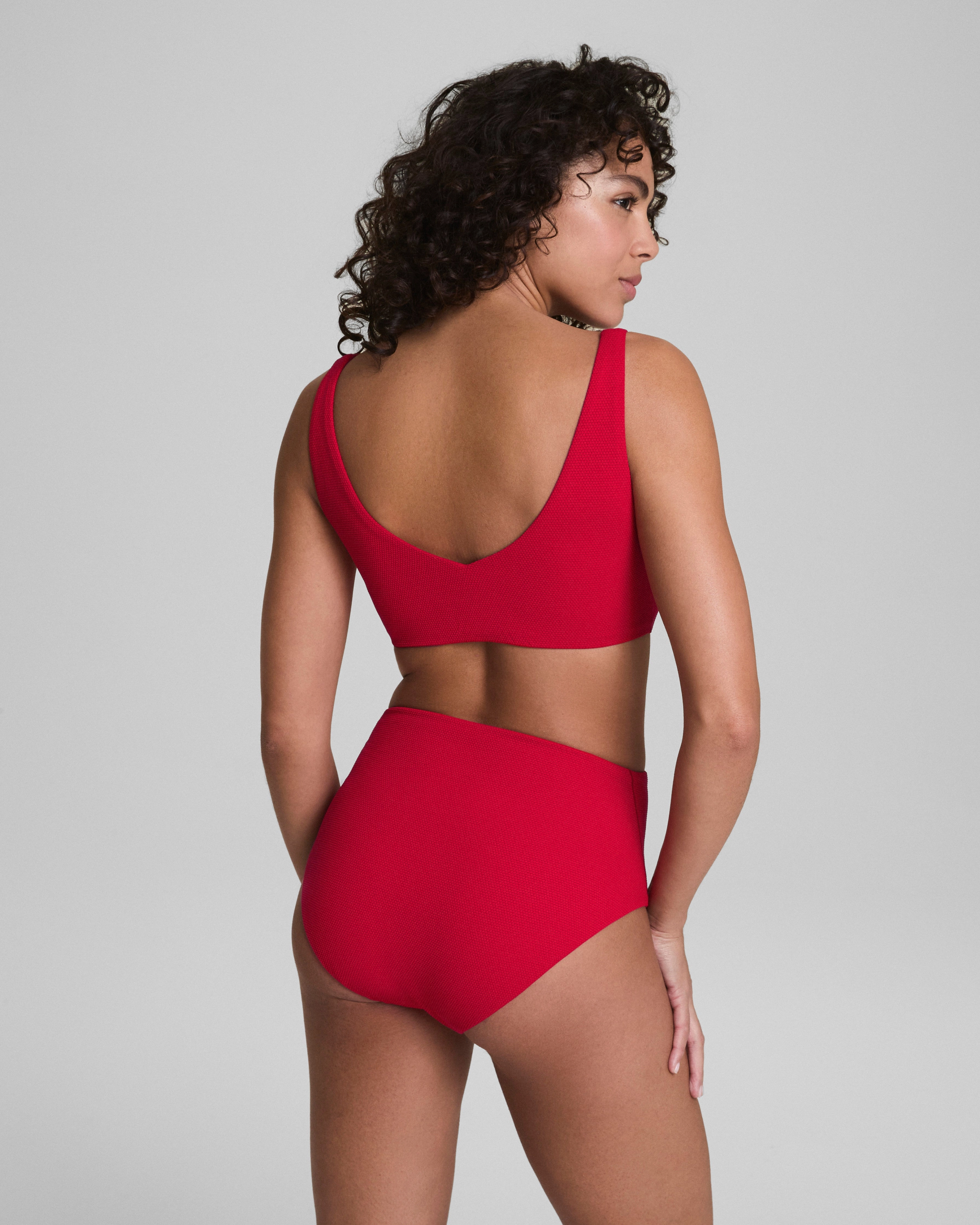 SPANXshape™ Swim Pique Plunge Bikini Top