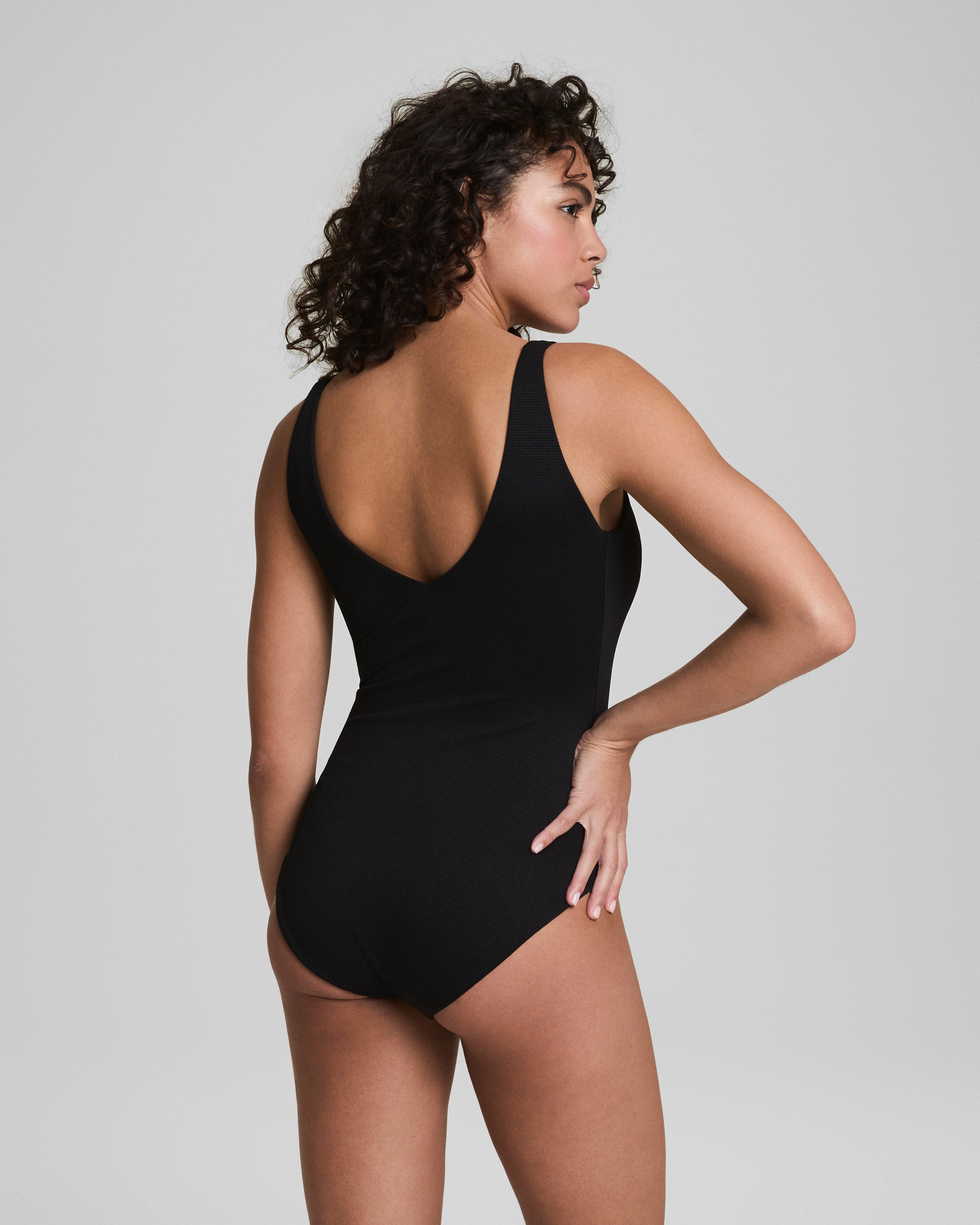 SPANXshape™ Swim Pique Plunge One-Piece