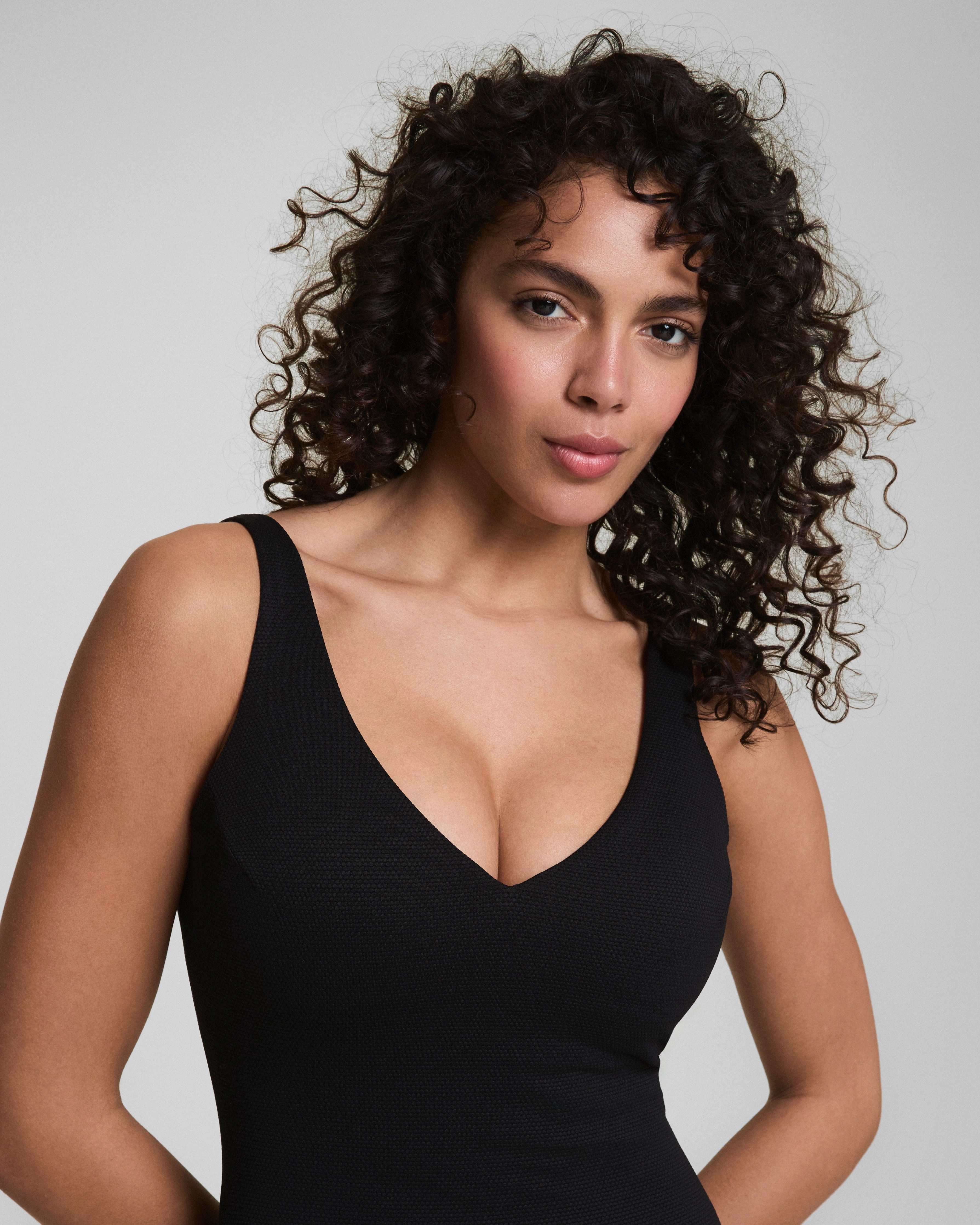 SPANXshape™ Swim Pique Plunge One-Piece