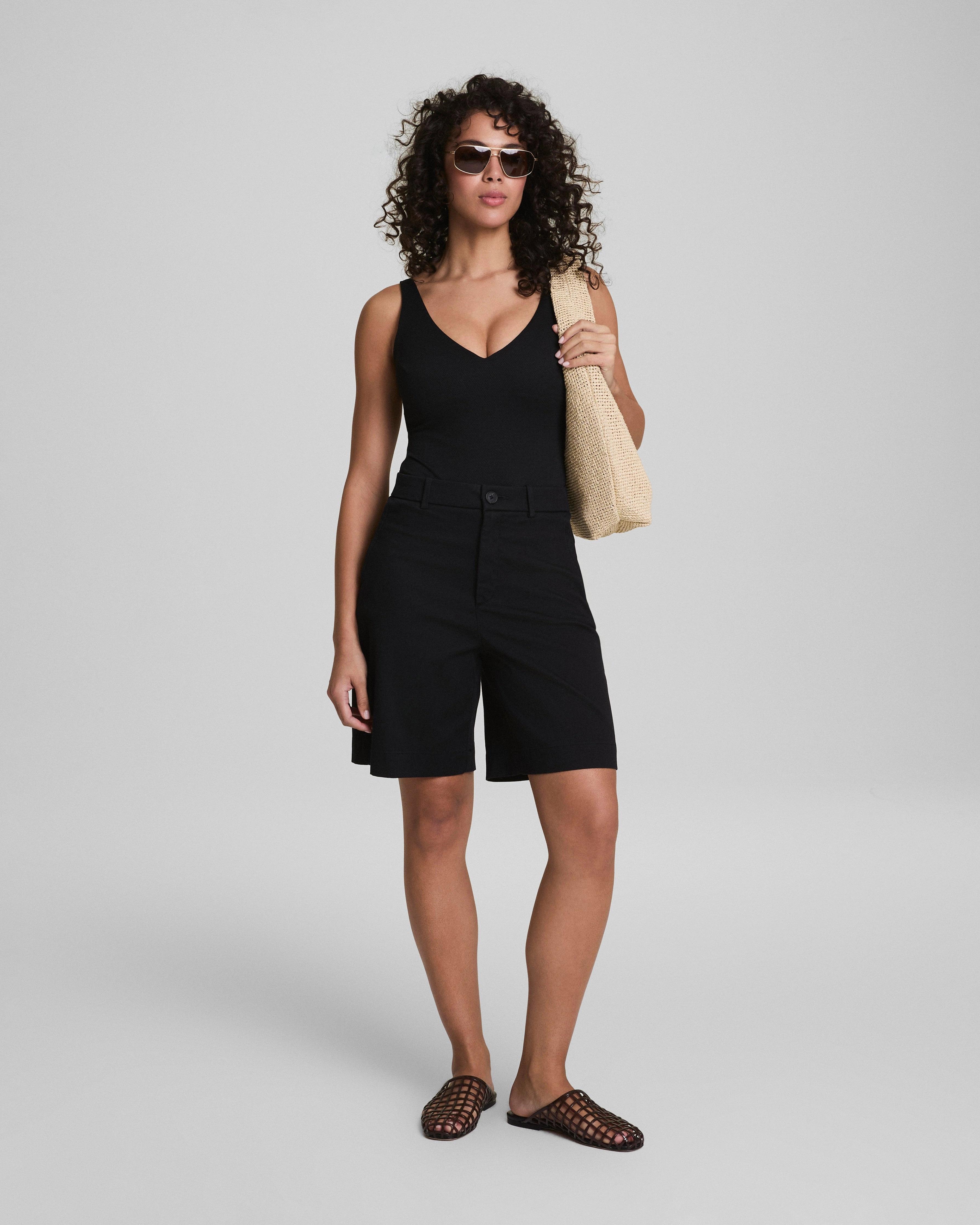SPANXshape™ Swim Pique Plunge One-Piece