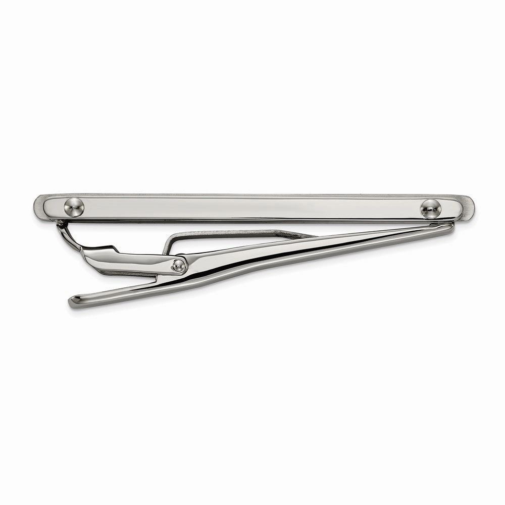 Stainless Steel Brushed and Polished Tie Bar