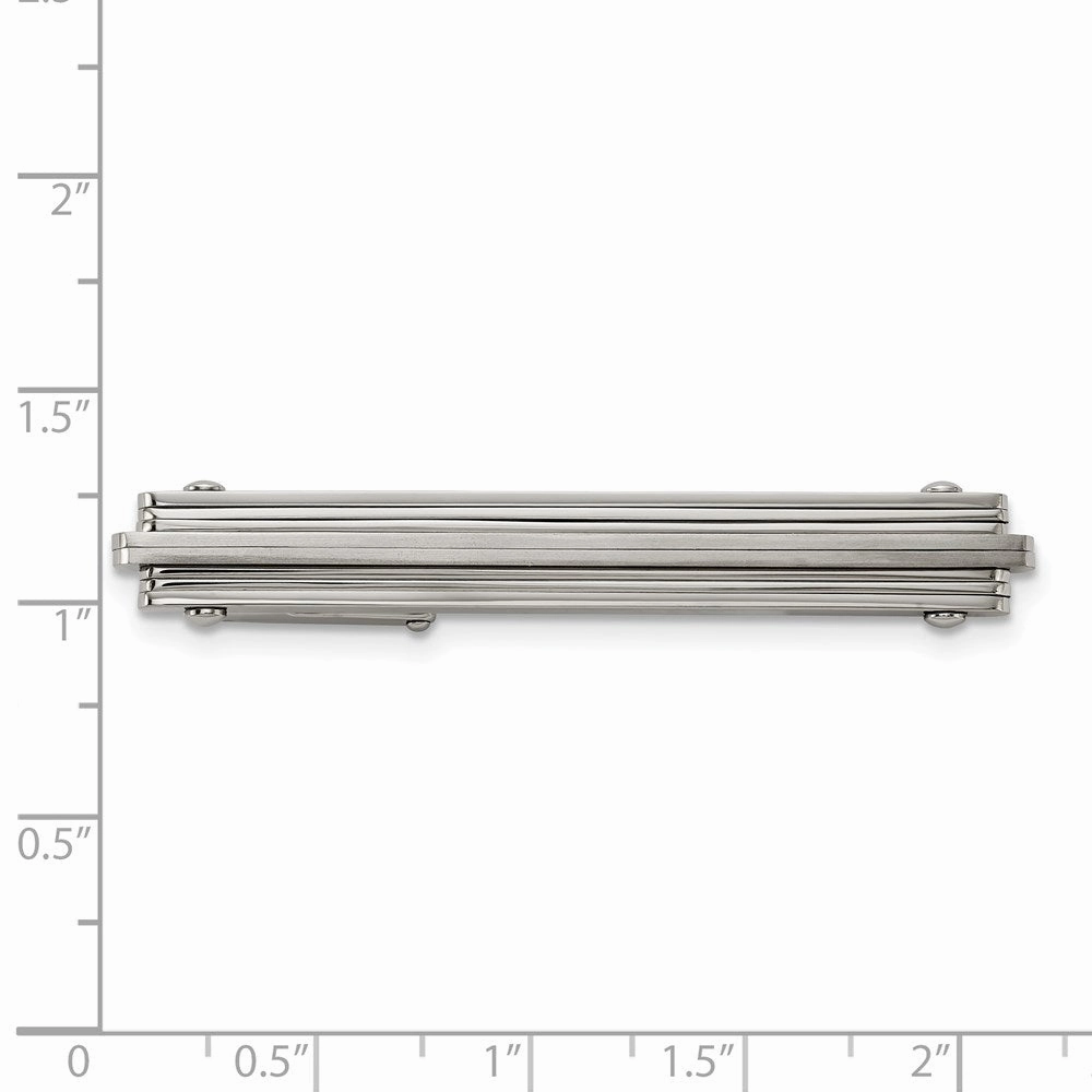 Stainless Steel Brushed and Polished Tie Bar