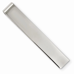 Stainless Steel Polished Tie Bar / Money Clip