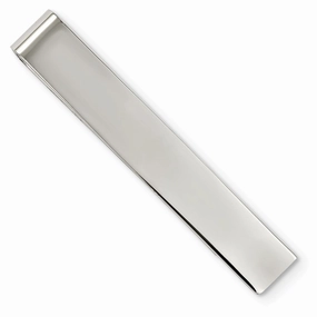Stainless Steel Polished Tie Bar / Money Clip
