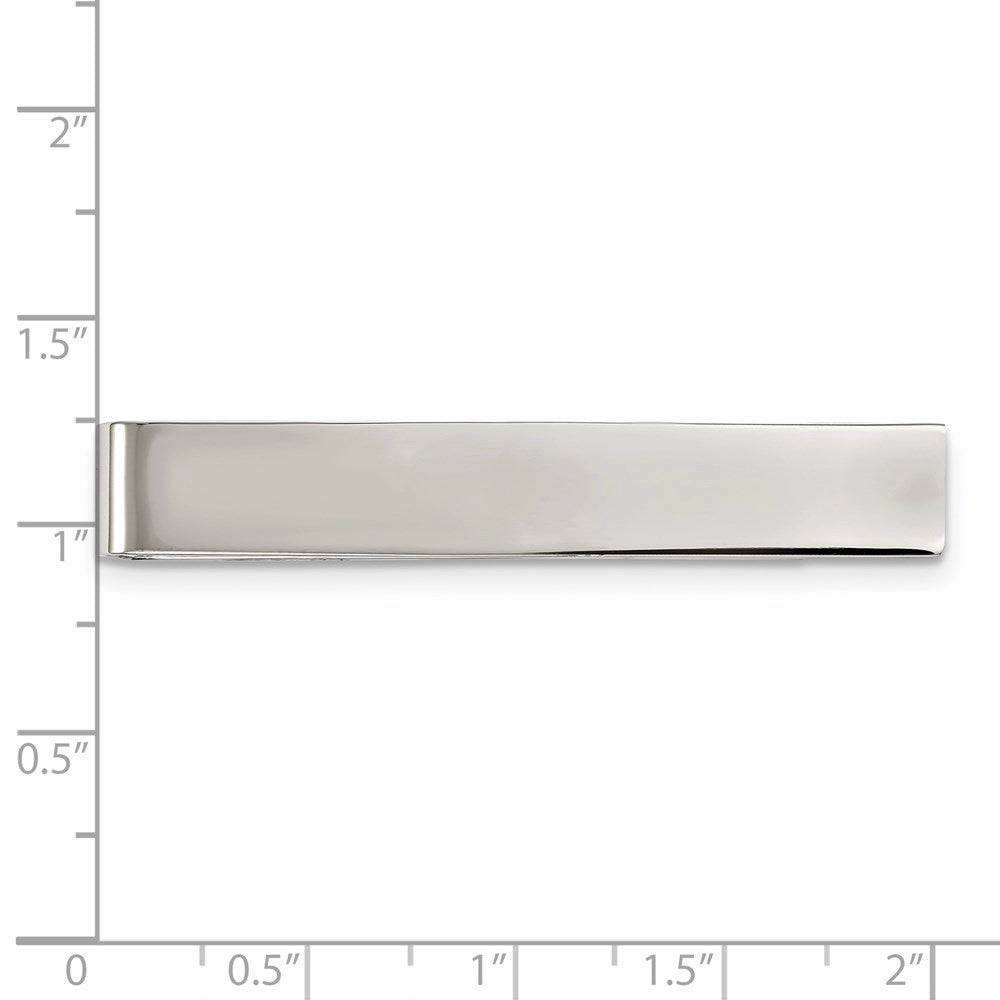 Stainless Steel Polished Tie Bar / Money Clip