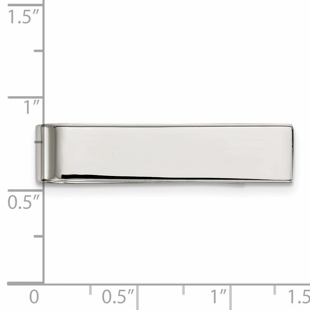 Stainless Steel Polished Tie Bar / Money Clip