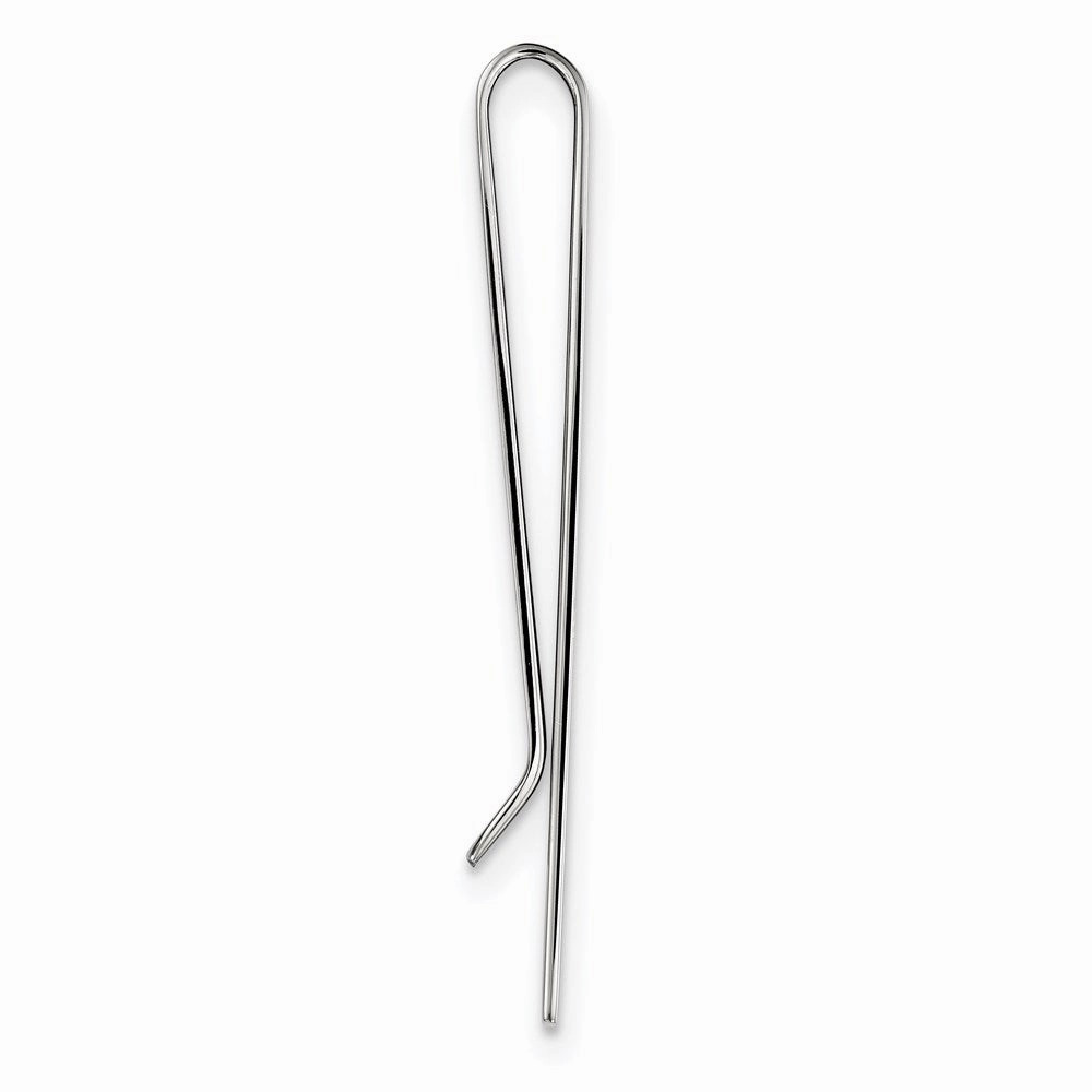 Stainless Steel Polished Tie Bar / Money Clip