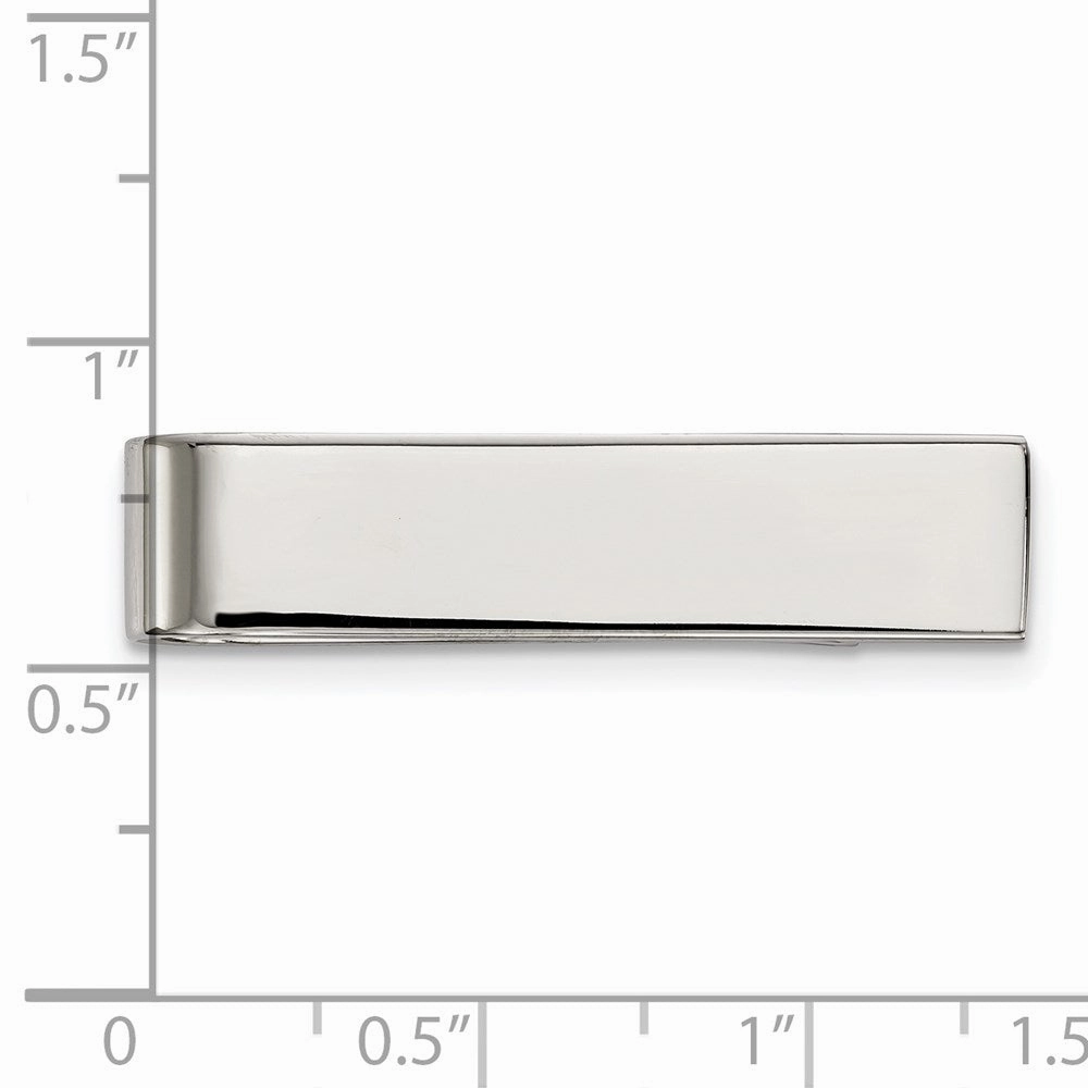 Stainless Steel Polished Tie Bar / Money Clip