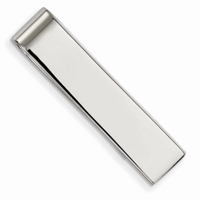 Stainless Steel Polished Tie Bar / Money Clip