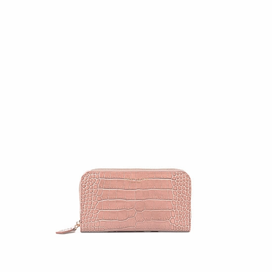 TB Zipwallet Croco - Nude Pink