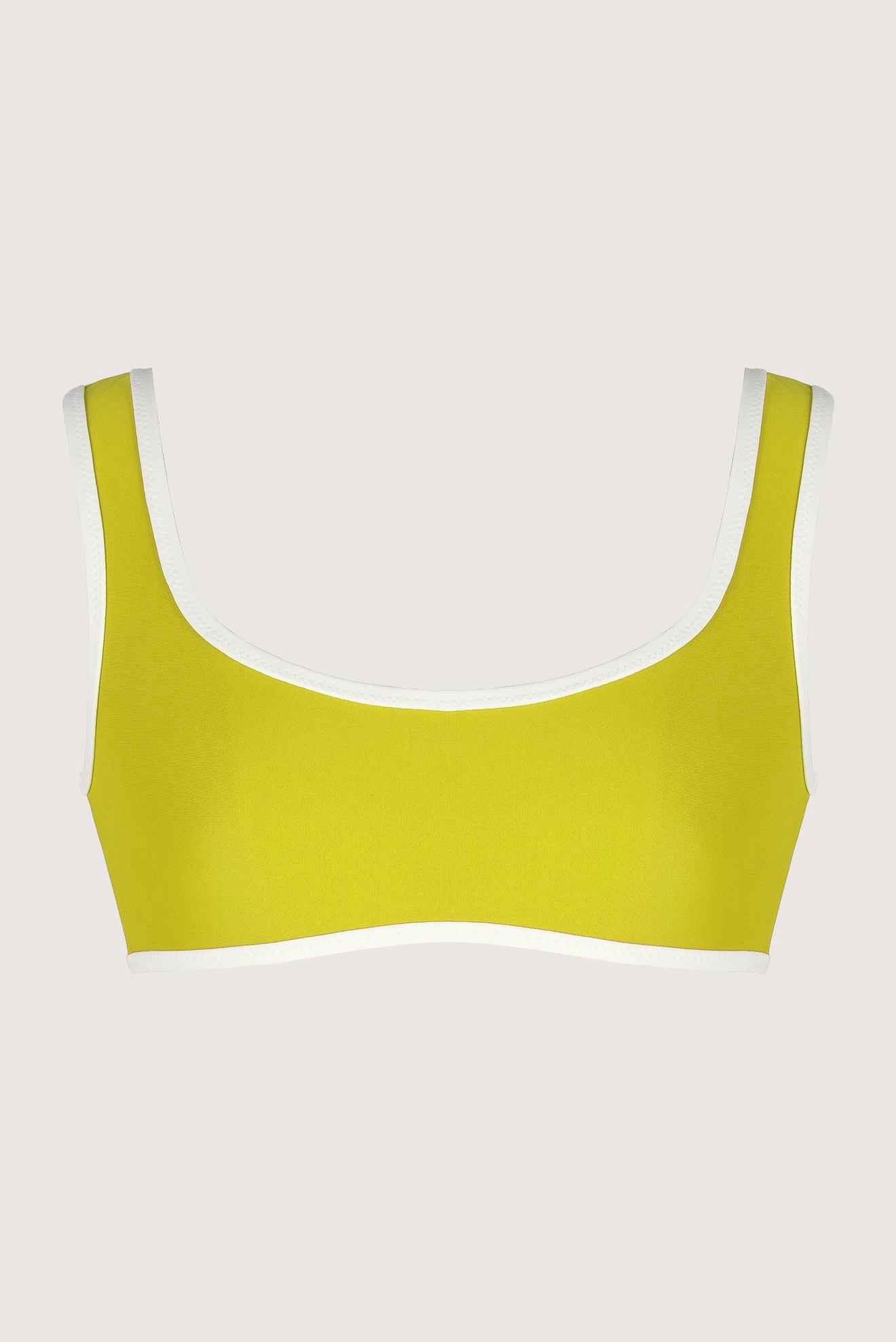Top Bikini Reversible Joker - Amarillo y Marrón