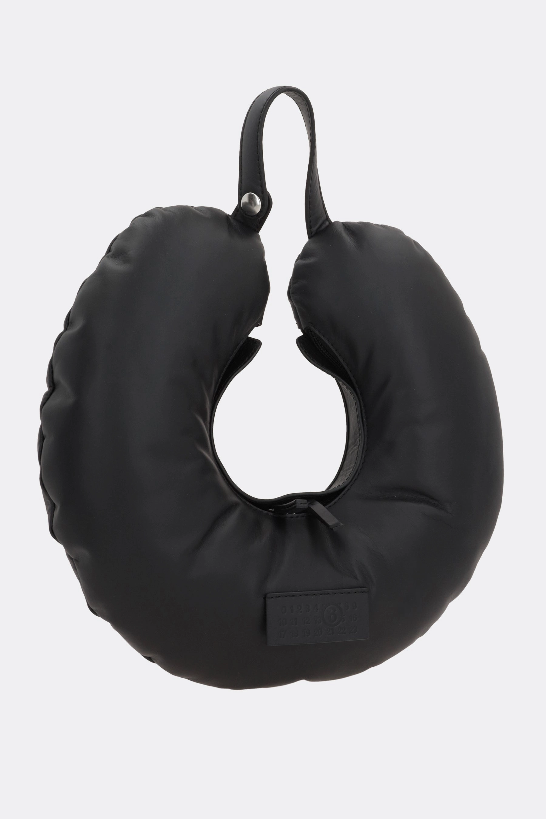 Travel Pillow smooth leather handbag