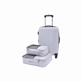 Travelers Club Wrangler San Antonio 3-Pc. Hardside Expandable Luggage Set - LIGHT GRAY ONE SIZE
