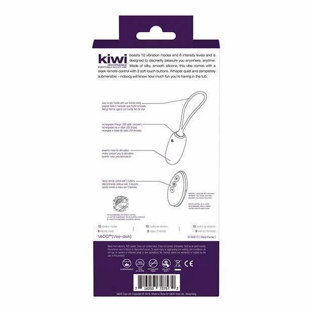 VeDO - Kiwi Remote Control Rechargeable Egg Vibrator