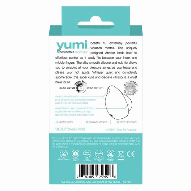 VeDO - Yumi Finger Vibe Clit Massager (Tease Me Turquoise)
