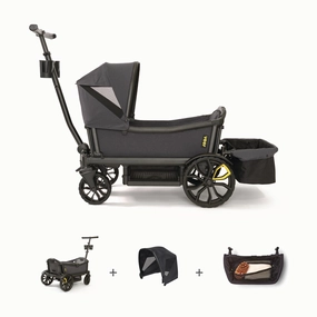 Veer Cruiser Essentials Bundle - Cruiser / Foldable Storage Basket / Retractable Canopy
