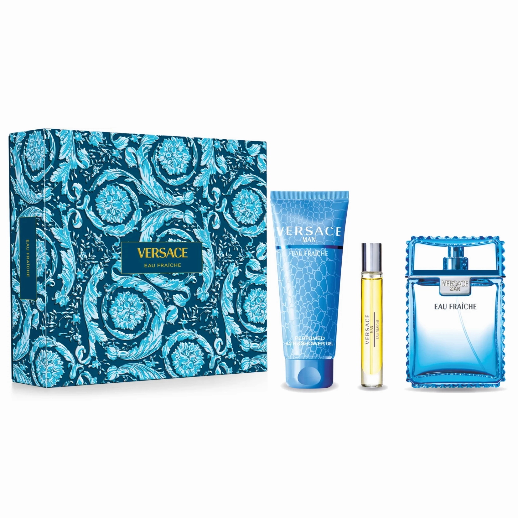 Versace Man Eau Fraiche 100ml EDT 3 Piece Gift Set