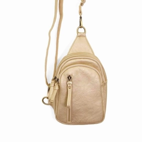 Women's Skyler Sling Bag In Metallic Gold