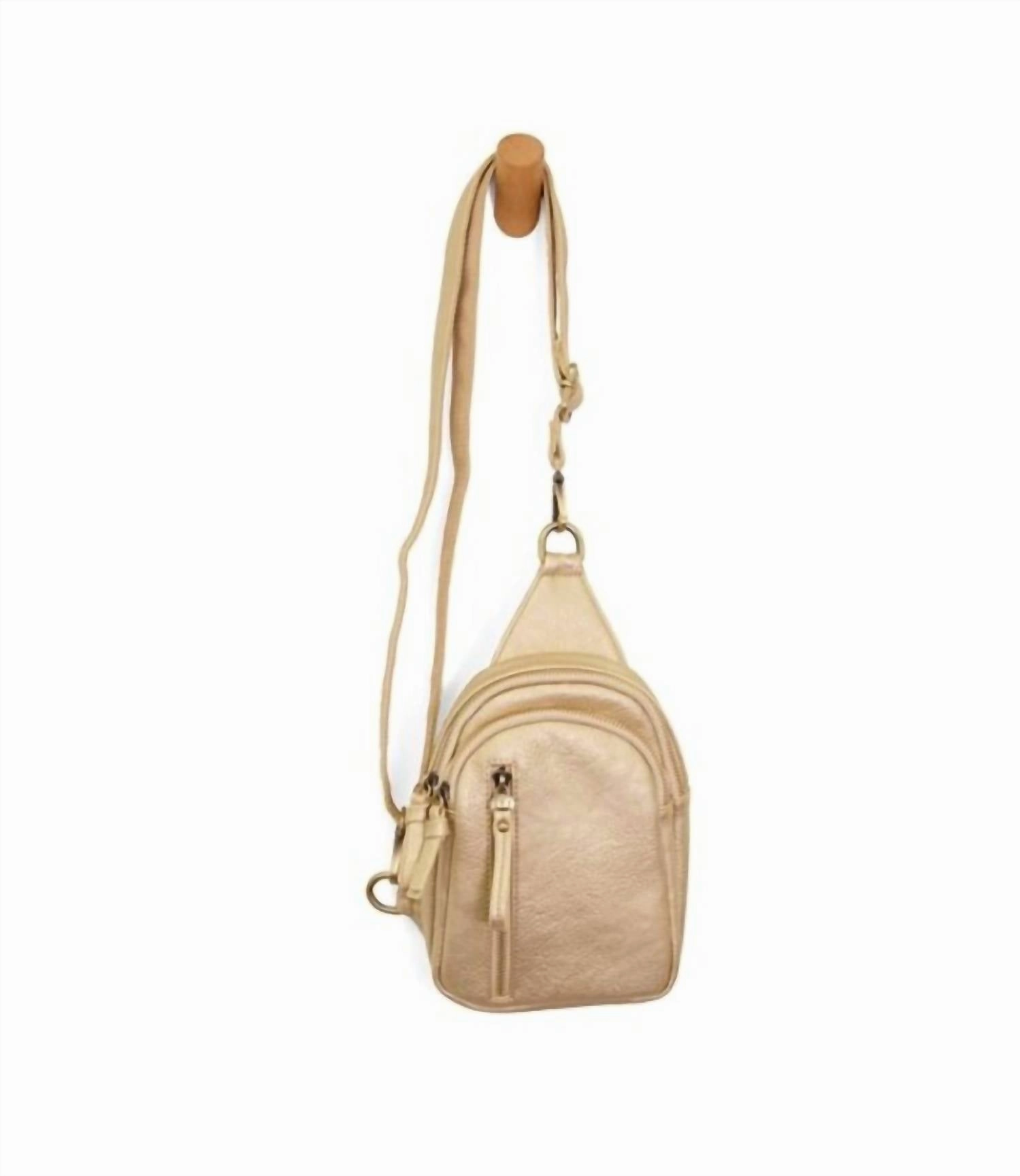 Women's Skyler Sling Bag In Metallic Gold