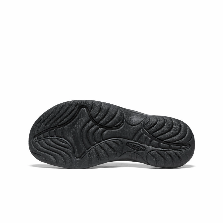 Women's Waimea Leather Flip-Flop  |  Black/Black