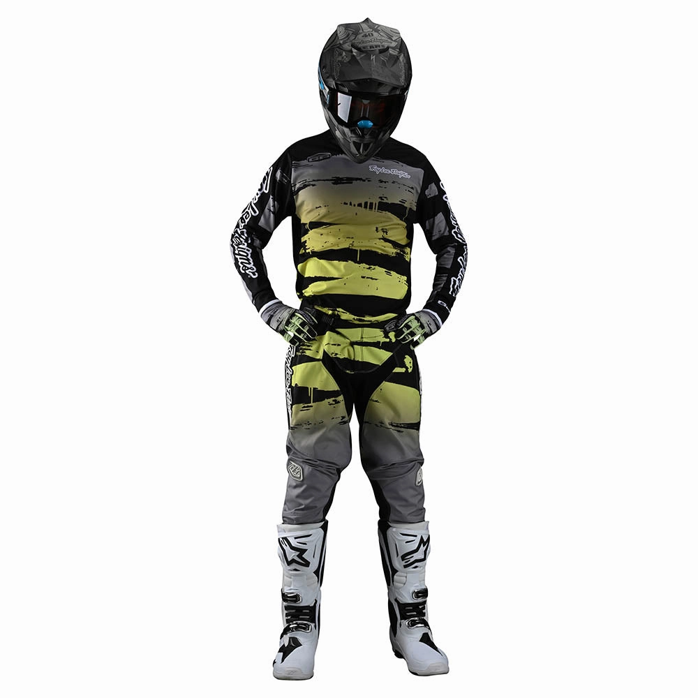 Youth GP Pant Brushed Black / Glo Green