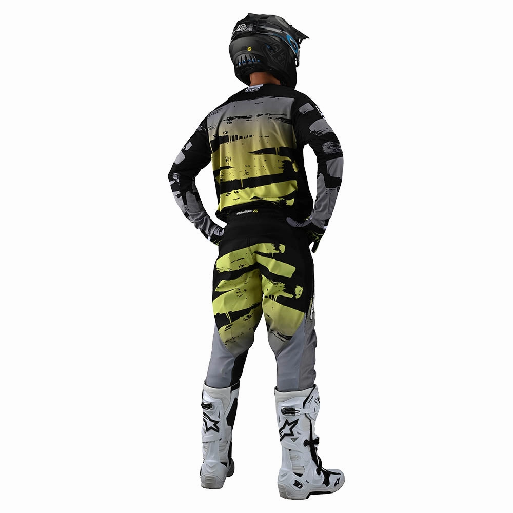 Youth GP Pant Brushed Black / Glo Green