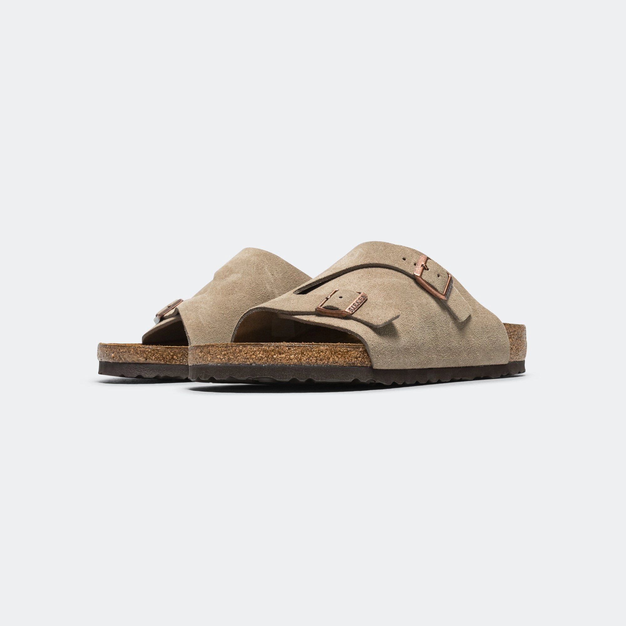 Zurich - Taupe Suede Leather